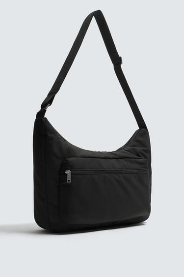 SAC PORTÉ ÉPAULE EN NYLON - Noir de Zara - Image 3