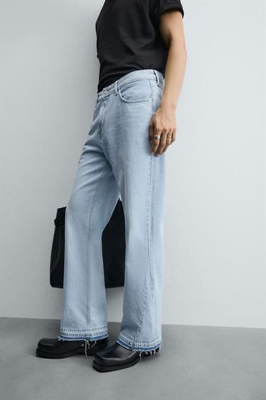FLARE FIT JEANS - Light blue by Zara