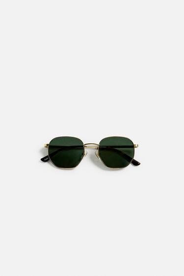 METAL SUNGLASSES - matt gold by Zara - Image 6