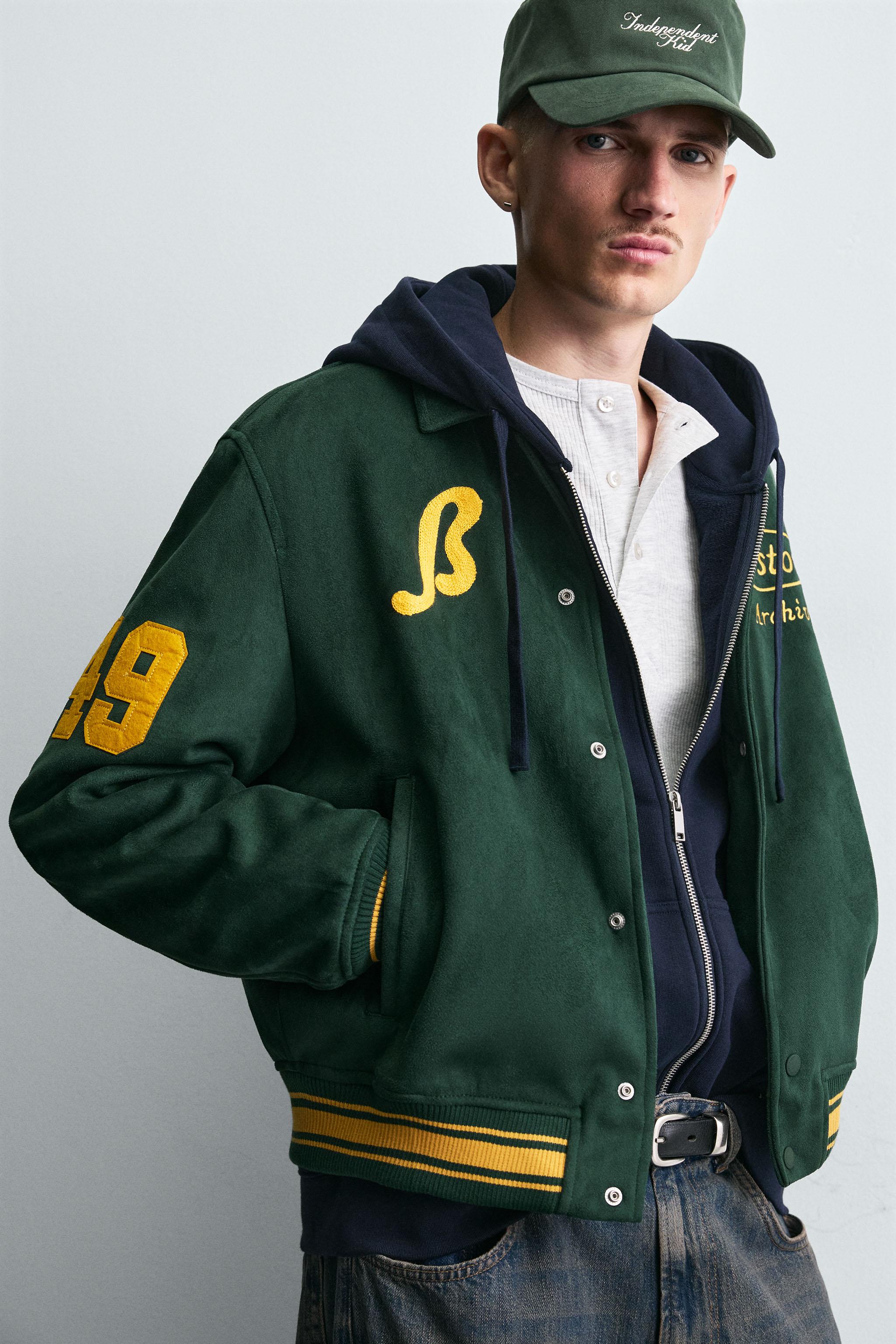 FAUX SUEDE BOMBER JACKET