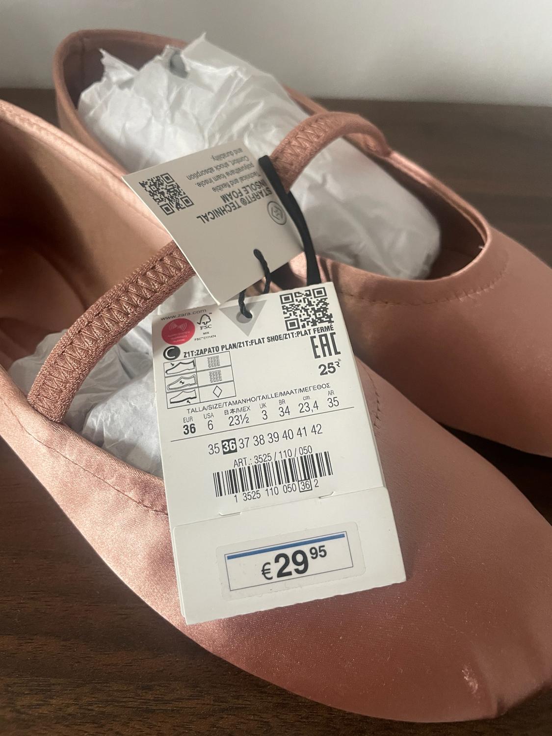 SATIN BALLET FLATS - Image 5