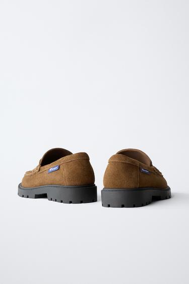 CHAMPION ® X ZARA LEATHER LOAFERS - Brown by Zara - Image 4