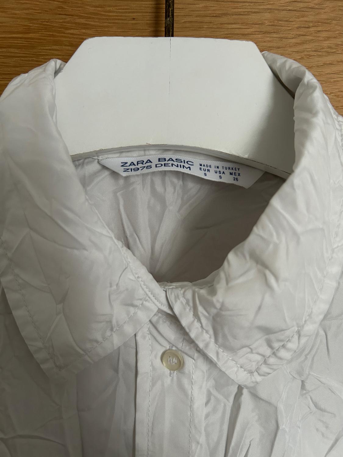 WRINKLED-EFFECT POPLIN SHIRT - Image 2