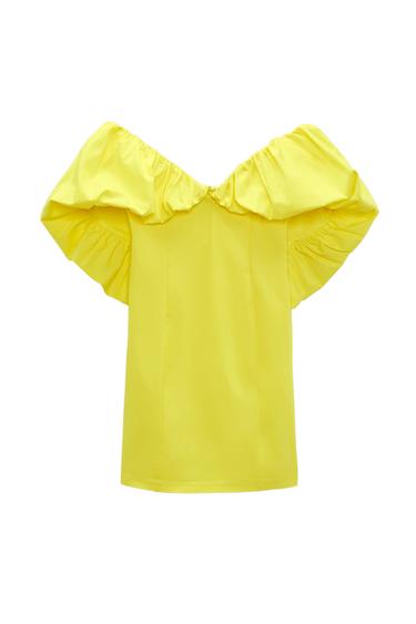 VOLUMINOUS GATHERED DRESS