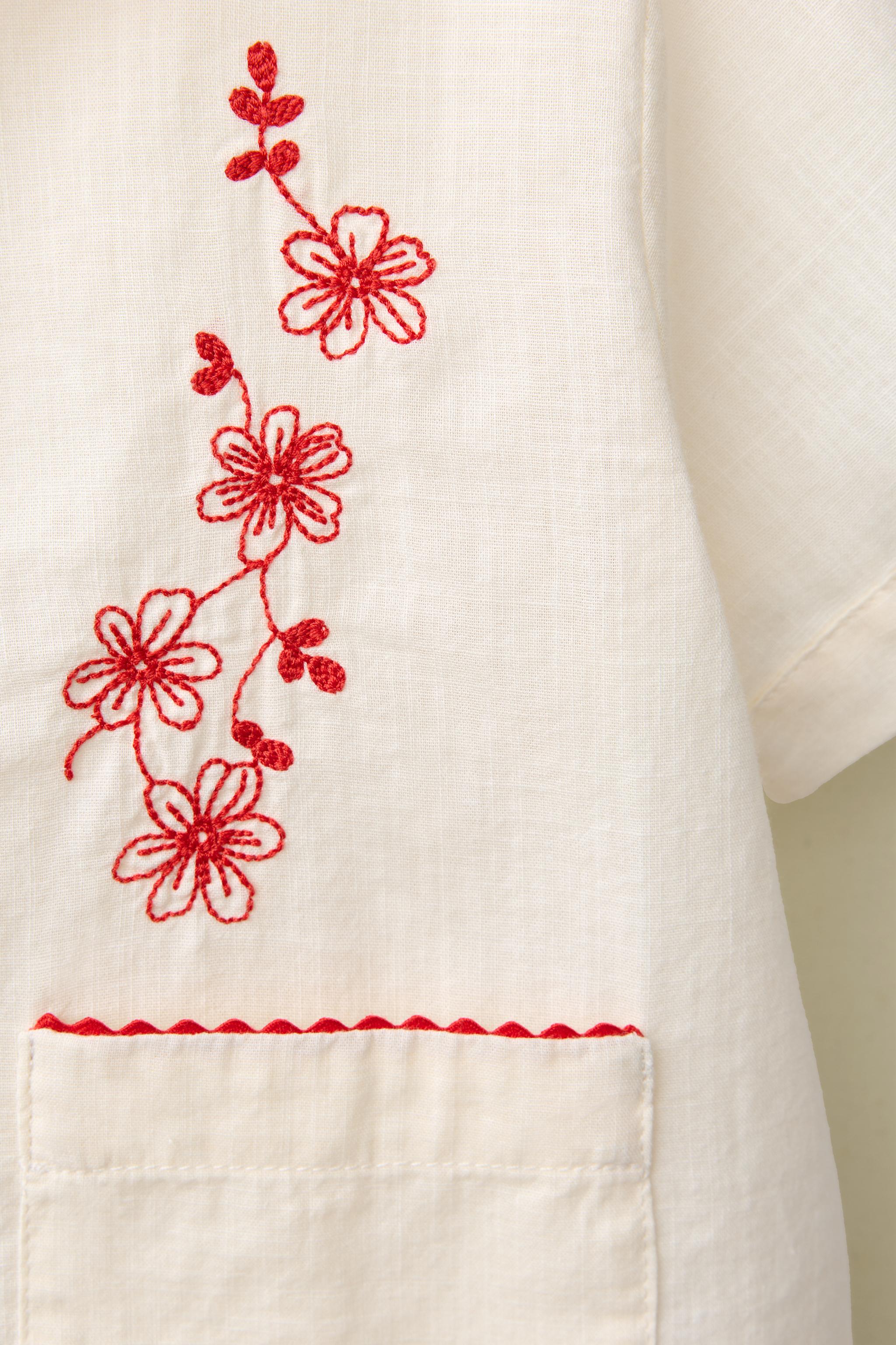 EMBROIDERED SHIRT CREATED BY CARAMEL LONDON X ZARA
