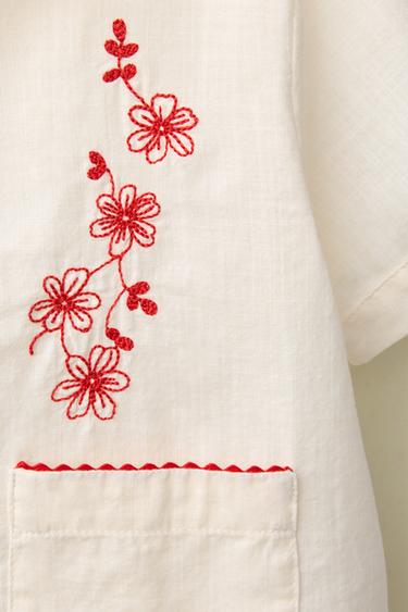 CHEMISE BRODERIES CREATED BY CARAMEL LONDON X ZARA - Vanille de Zara - Image 3