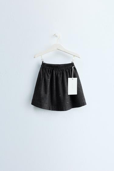ZARA TIMELESS - WOOL BLEND SKIRT — Brown / Taupe 1