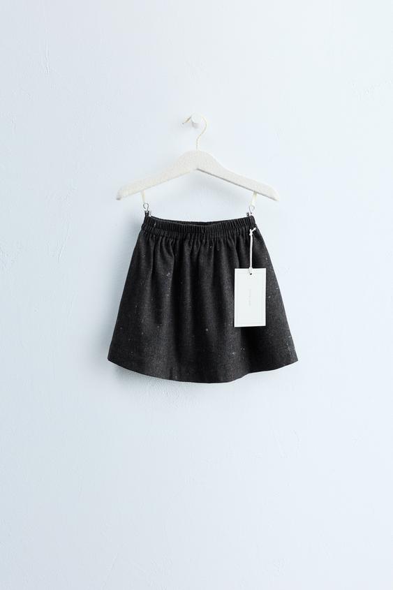 Zaras ZARA TIMELESS - ULLKJOL - Brun/prick - Bild 0