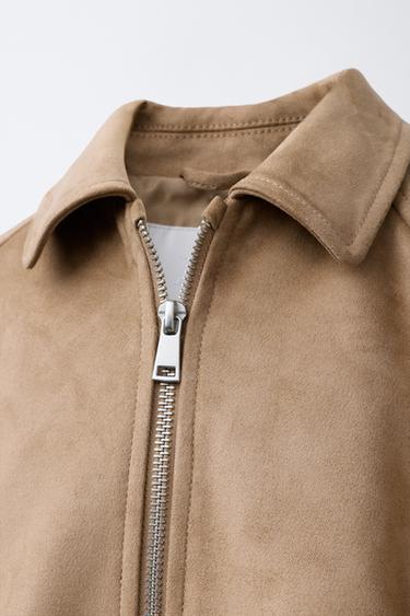 VESTE BALLON EFFET DAIM - Sable de Zara - Image 6
