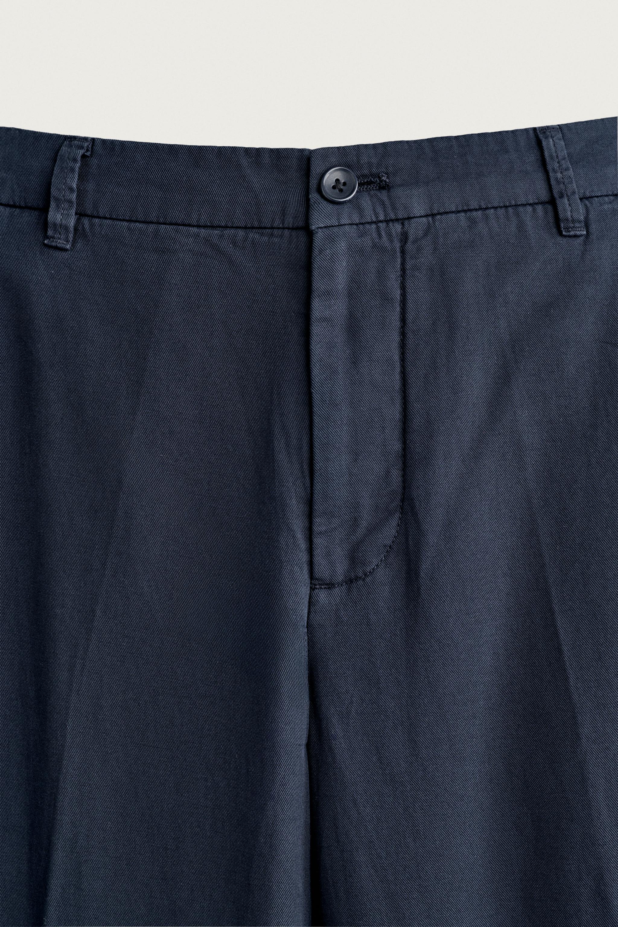 Мужские брюки Zara WASHED RELAXED FIT PANTS — фото 9