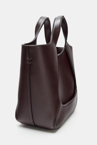 SAC COMBINÉ - Bordeaux de Zara - Image 3
