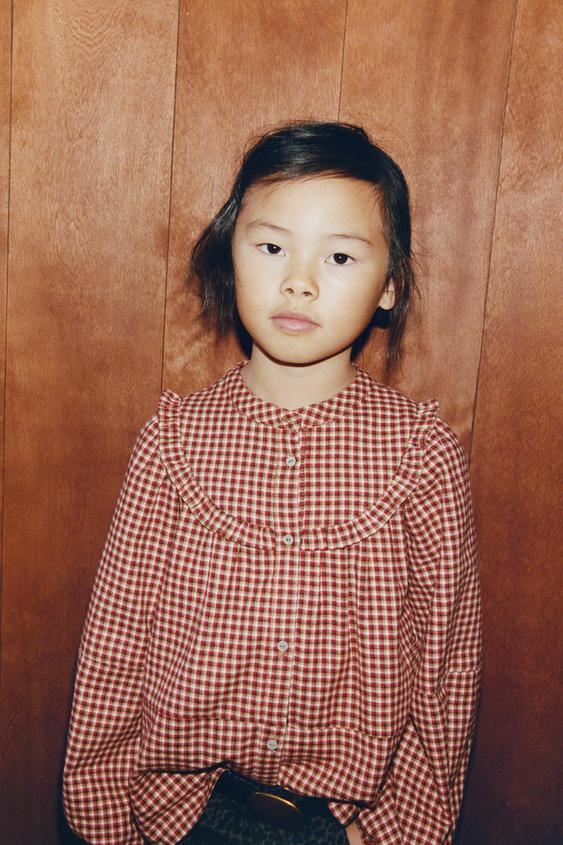 CHECKS PRINT SHIRT - Red by Zara - Image 0