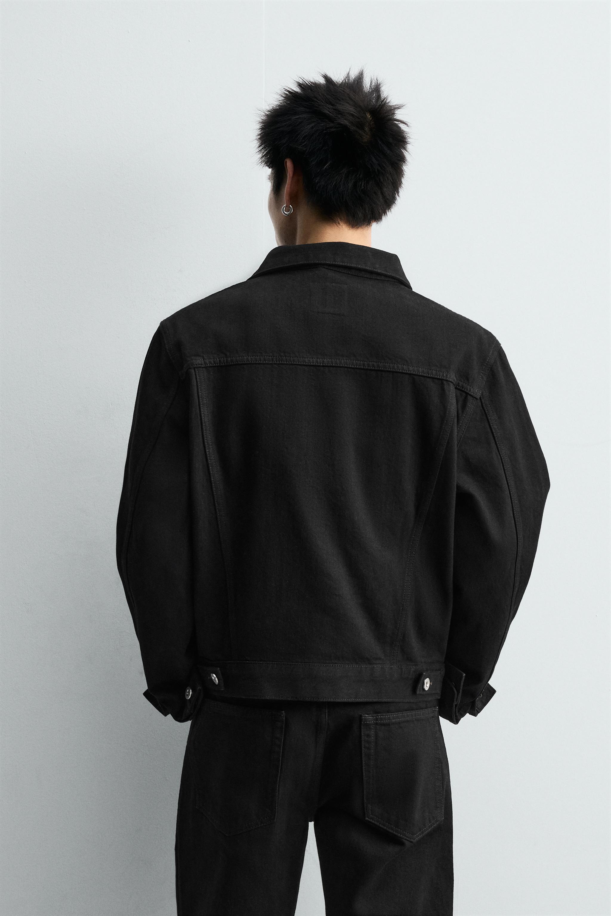 クロップド丈デニムジャケット リミテッドエディション - ブラック