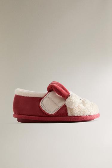 キッズ クリスマス サンタクロース スリッパレッド0Zaraのキッズ クリスマス サンタクロース スリッパ - レッド - 画像 0