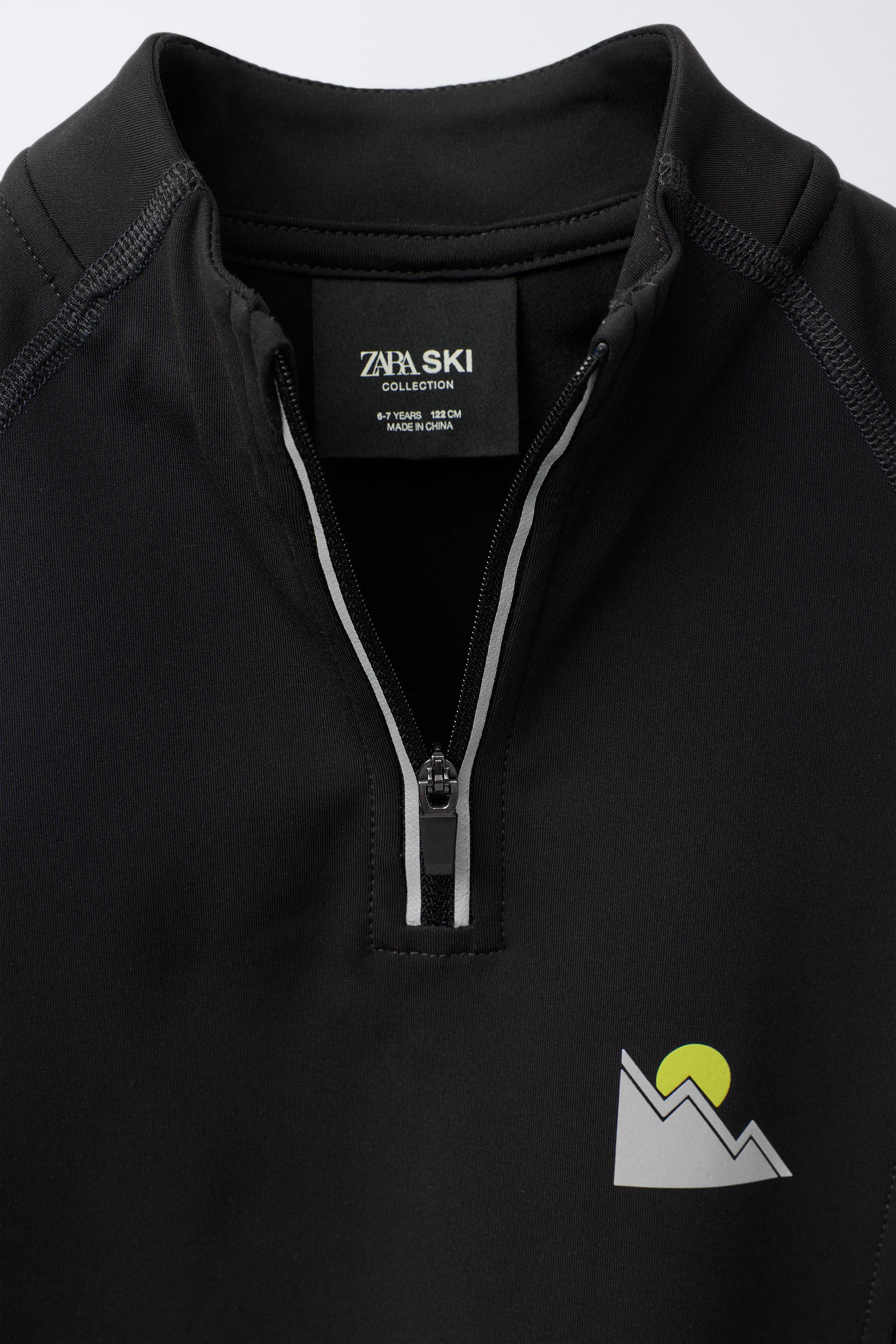 BREATHABLE THERMAL SKI COLLECTION SHIRT - Black | ZARA United States