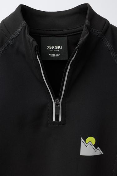 SKI COLLECTION BREATHABLE THERMAL T-SHIRT - Black by Zara - Image 2