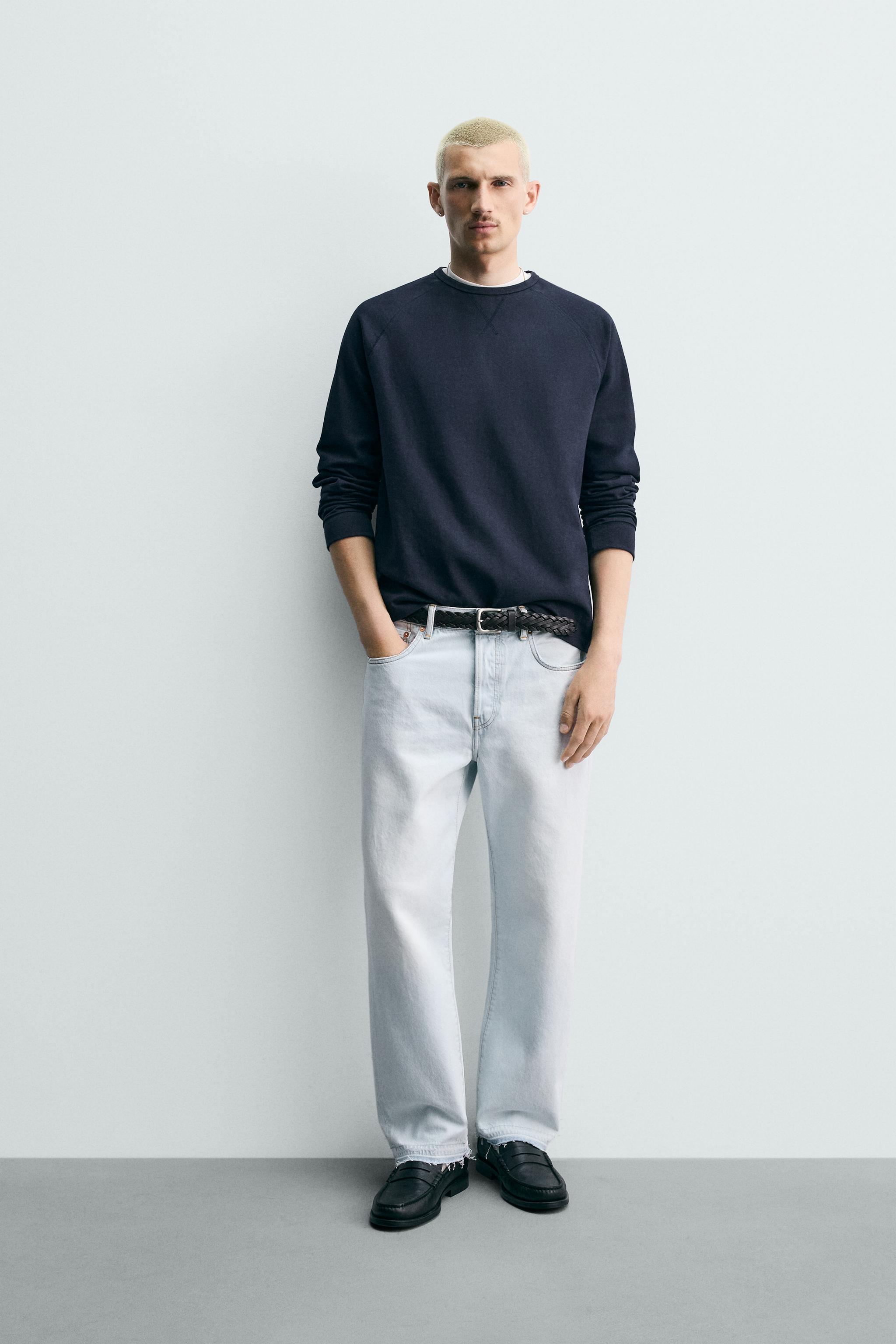 ストレートアンクルフィットデニムパンツ - ライトブルー | ZARA Japan