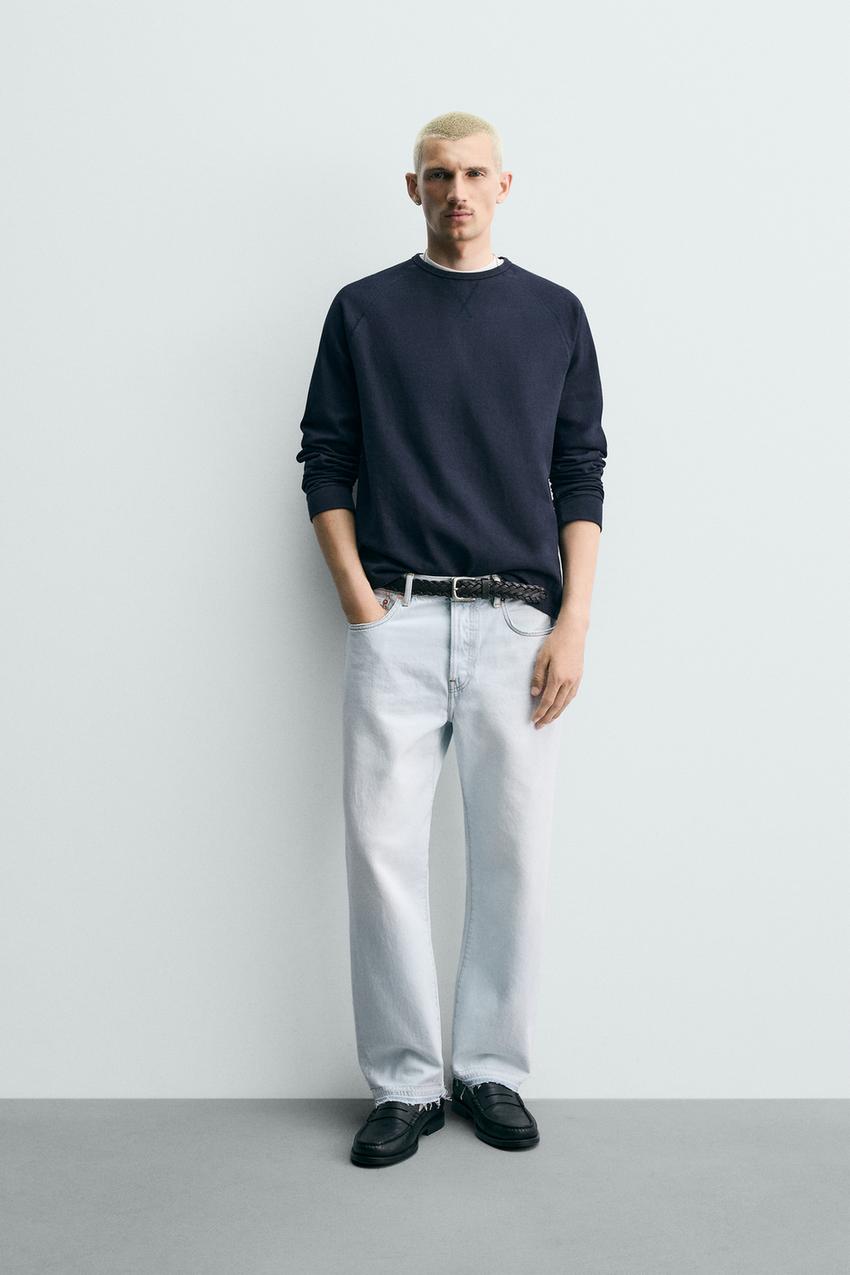ストレートアンクルフィットデニムパンツ - ライトブルー | ZARA Japan