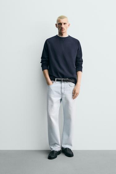 ДЖИНСЫ STRAIGHT ДЛИНОЙ ДО ЩИКОЛОТКИ — ГОЛУБОЙ от Zara