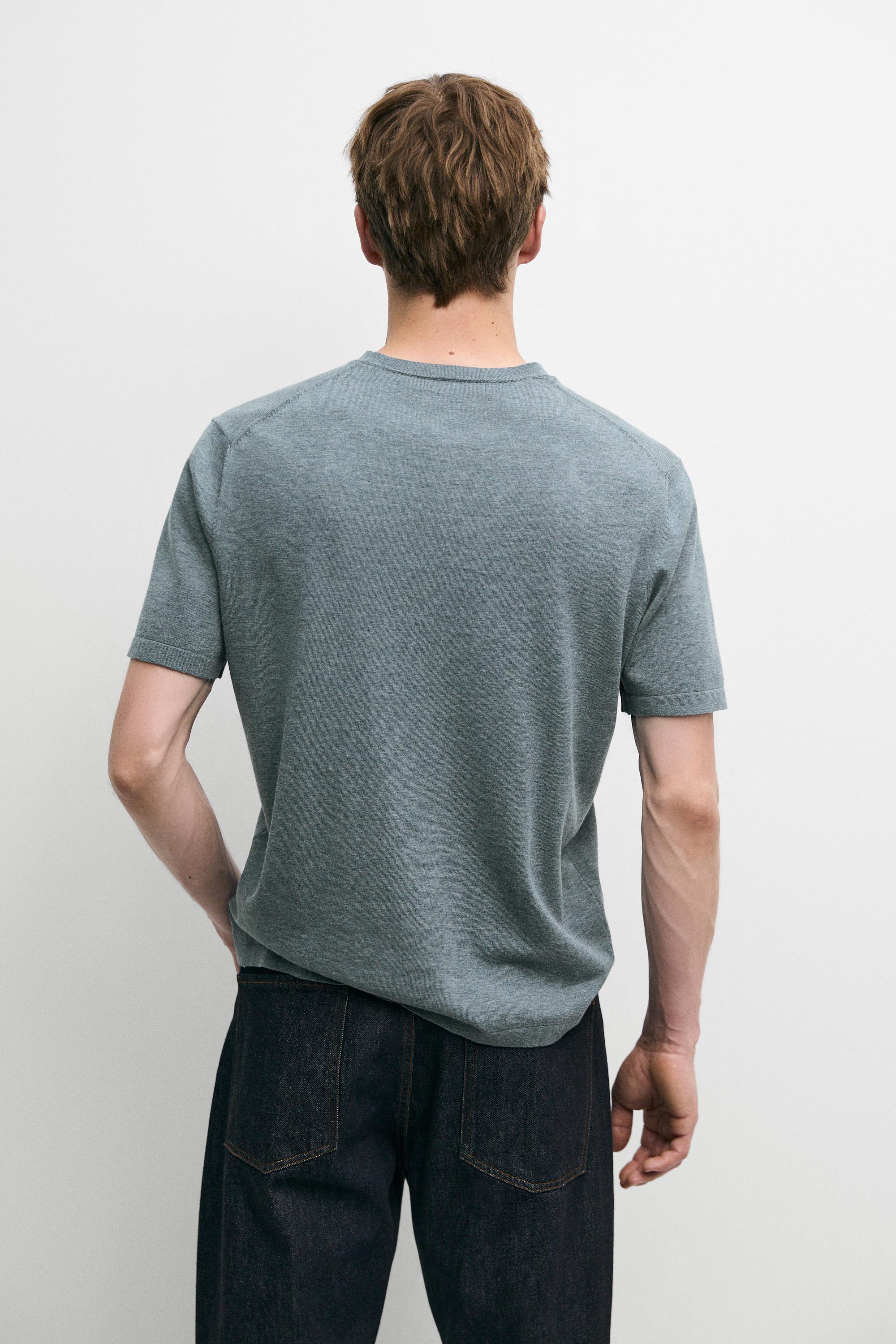 100% cotton short sleeve knit sweater