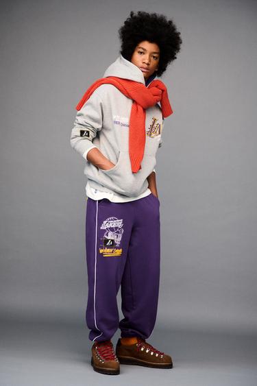 NBA LOS ANGELES LAKERS JOGGING TROUSERS - Purple by Zara