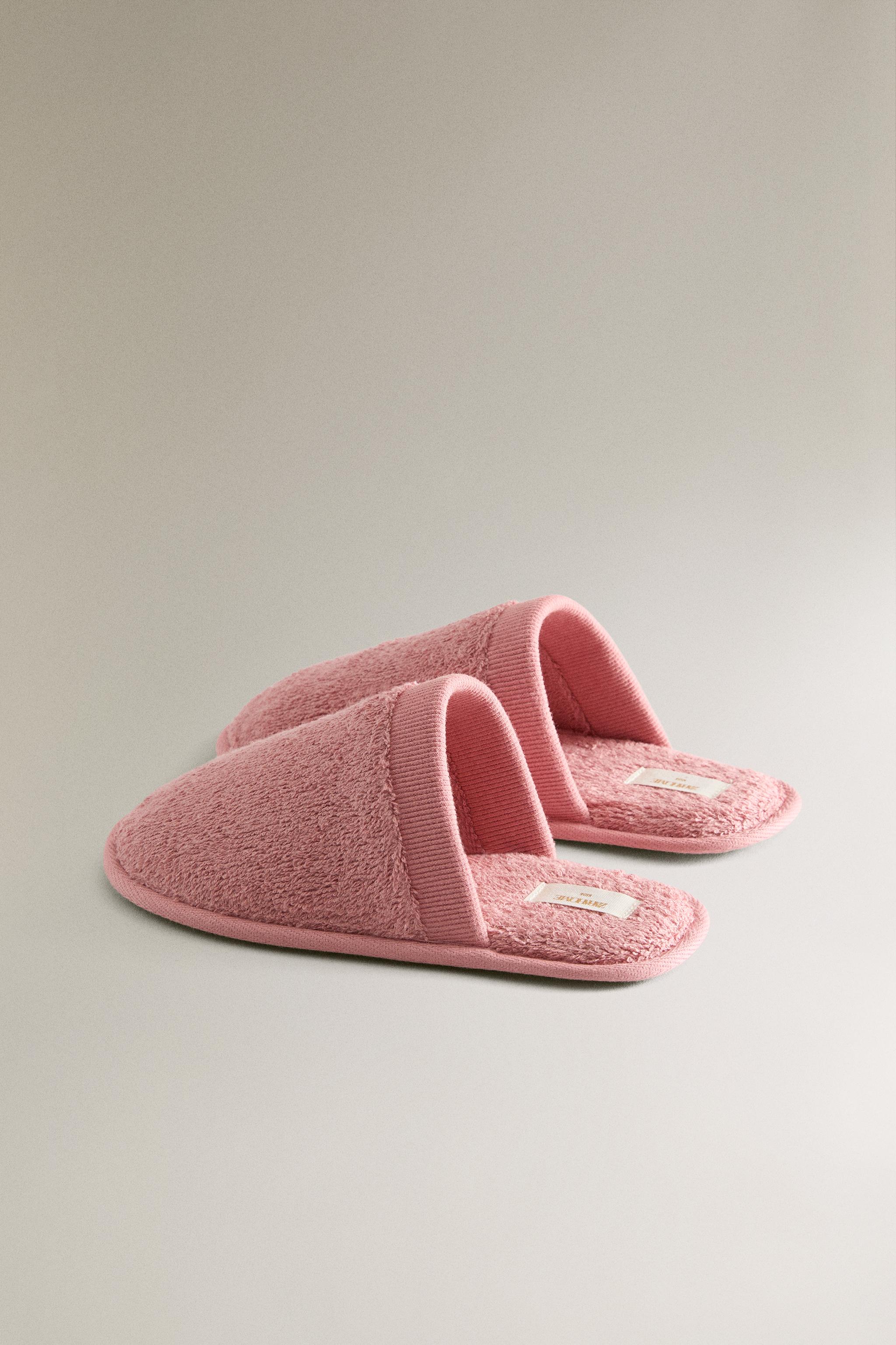 CHILDREN'S BATHROOM TERRY CLOTH MULE SLIPPERS