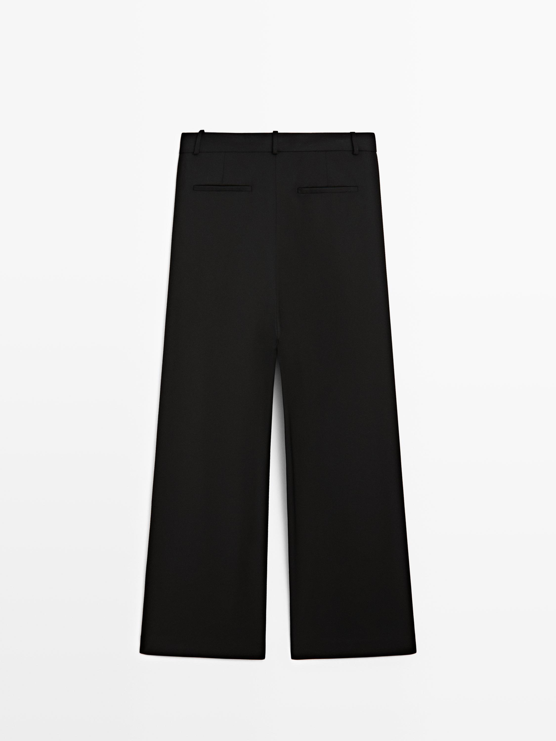 Wide-leg trousers with darts - STUDIO
