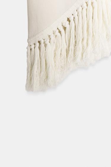 ZW COLLECTION HALTER NECK FRINGED TOP - Mid-ecru by Zara - Image 7