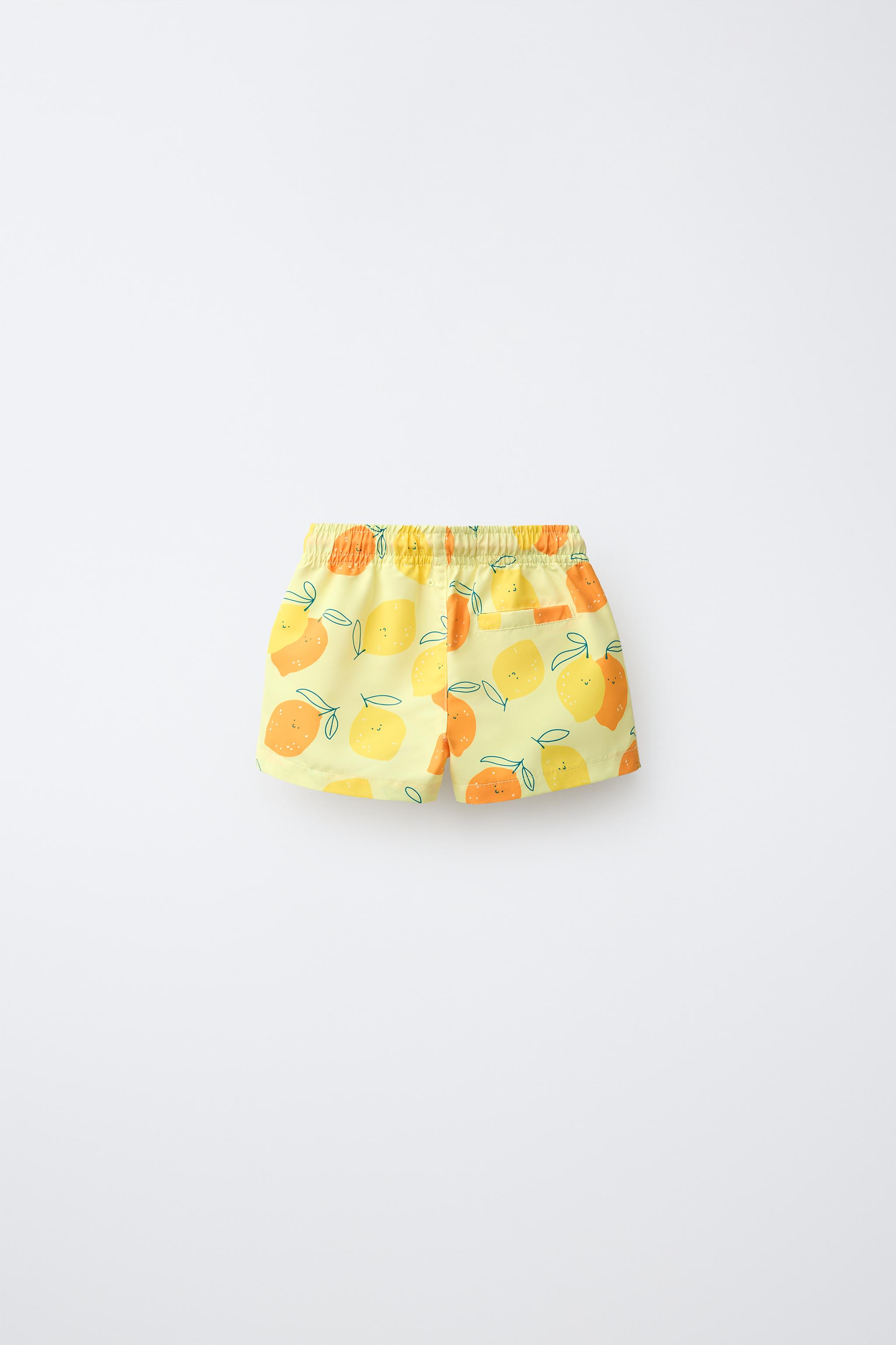 1-6 ANS / SHORT DE BAIN À IMPRIMÉ CITRONS