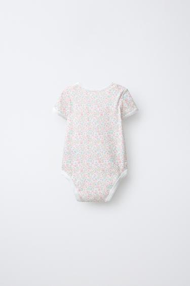 5-PACK OF SHORT SLEEVE FLORAL BODYSUITS - Pink by Zara - Image 2