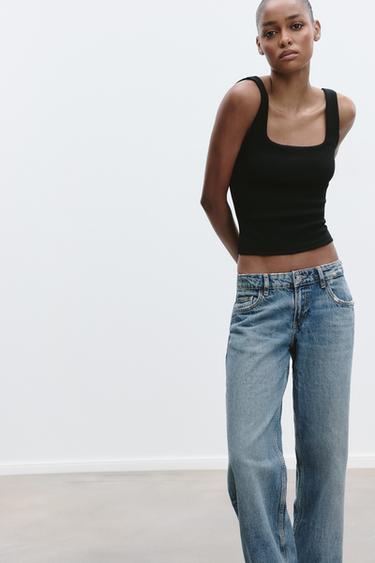 DÉBARDEUR À BRETELLES LARGES - Noir de Zara - Image 1