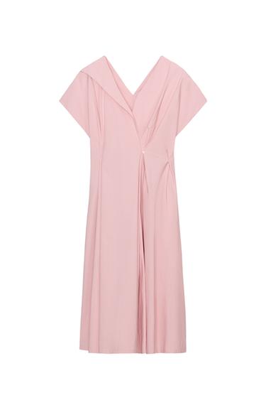 ZW COLLECTION PLEATED POPLIN DRESS