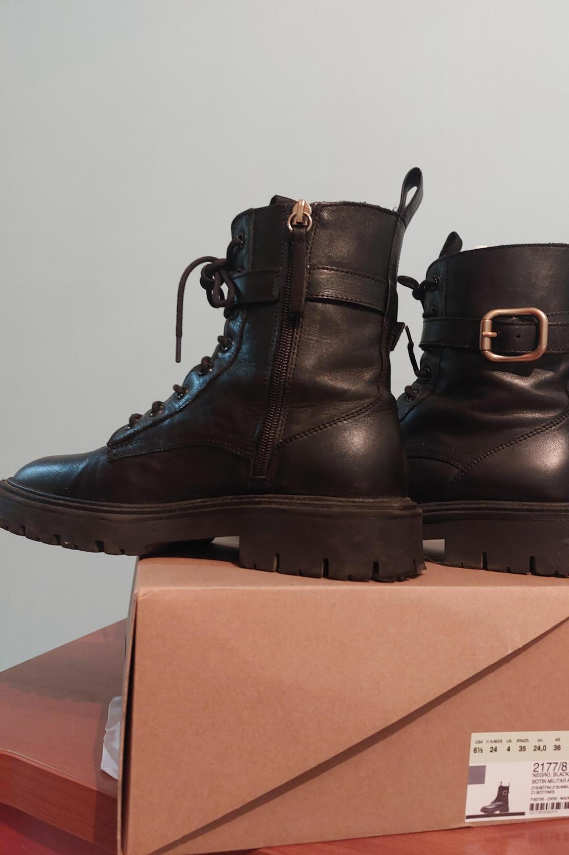 LACE-UP LEATHER BOOTS - Image 3