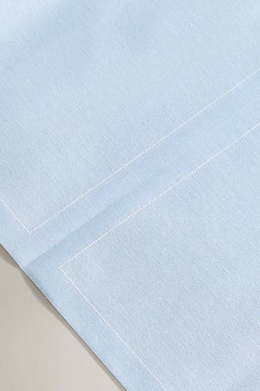 REUSABLE COTTON NAPKINS (20 UNITS) - Sky blue by Zara - Image 3