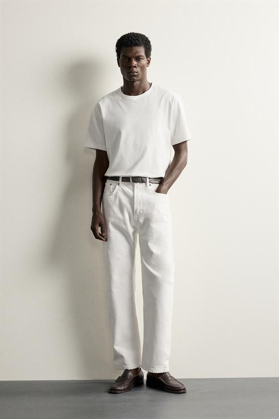 CAMISETA MEDIUM WEIGHT BÁSICA /02 - Blanco de Zara - Imagen 0
