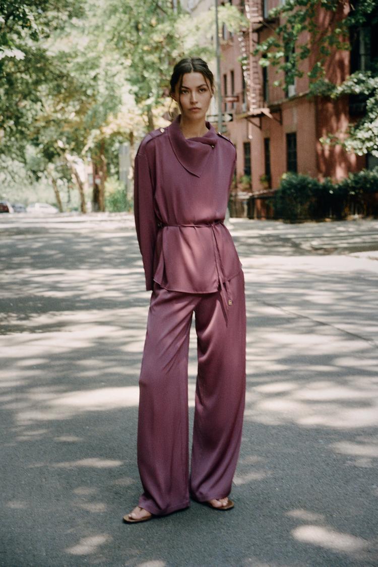 FLOWING WIDE-LEG TROUSERS