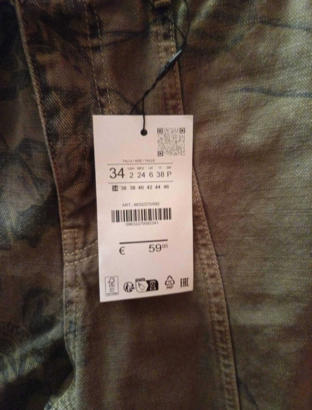ZW COLLECTION LOW-RISE BARREL JEANS WITH FLORAL PRINT - Image 5