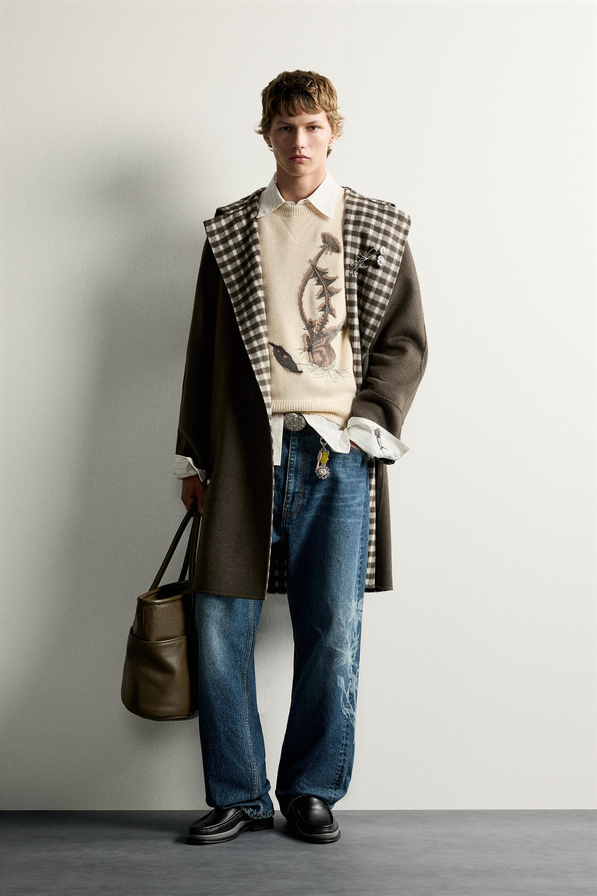 フード付きコート | メンズ | ZARA 日本