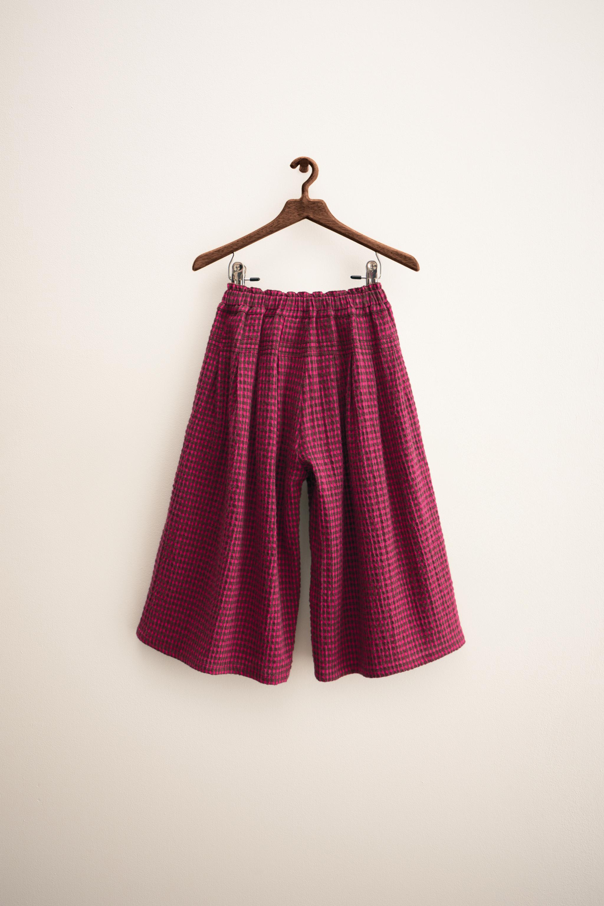 ZARA TIMELESS - PLAID PRINT PANTS - Fuchsia | ZARA United States