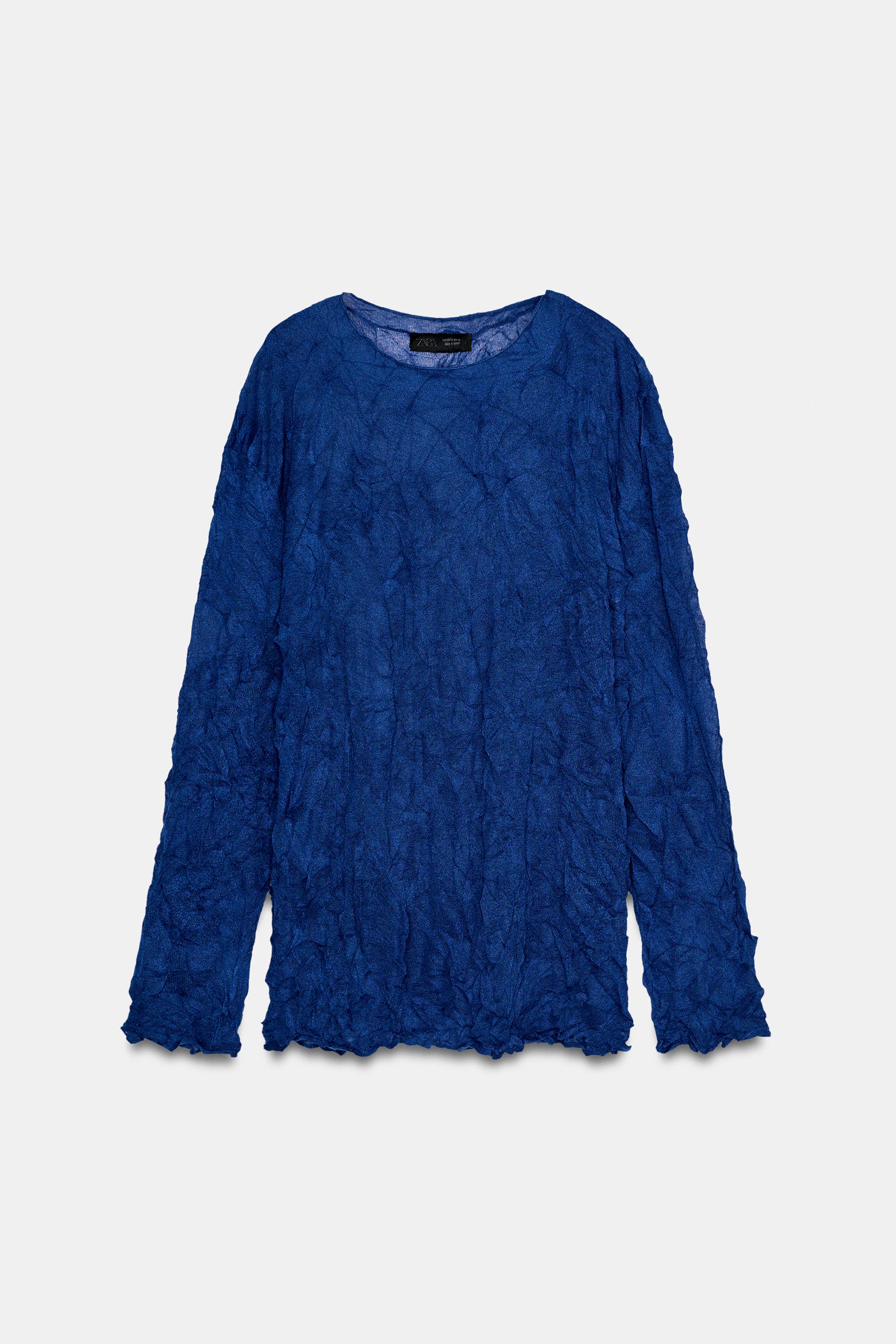 PULL EN MAILLE EFFET FROISSÉ