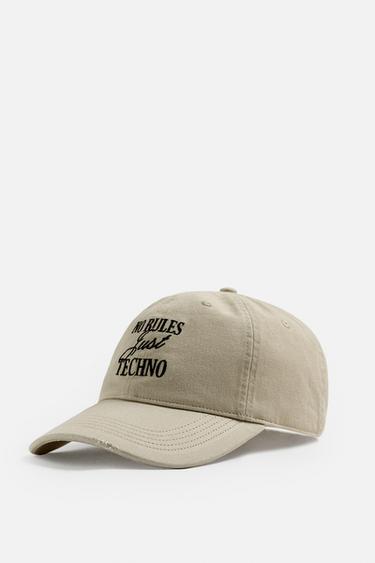 WASHED EMBROIDERY CAP - Ecru by Zara