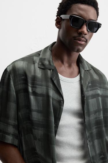 ABSTRACT PRINT SHIRT - Grey by Zara - Image 5