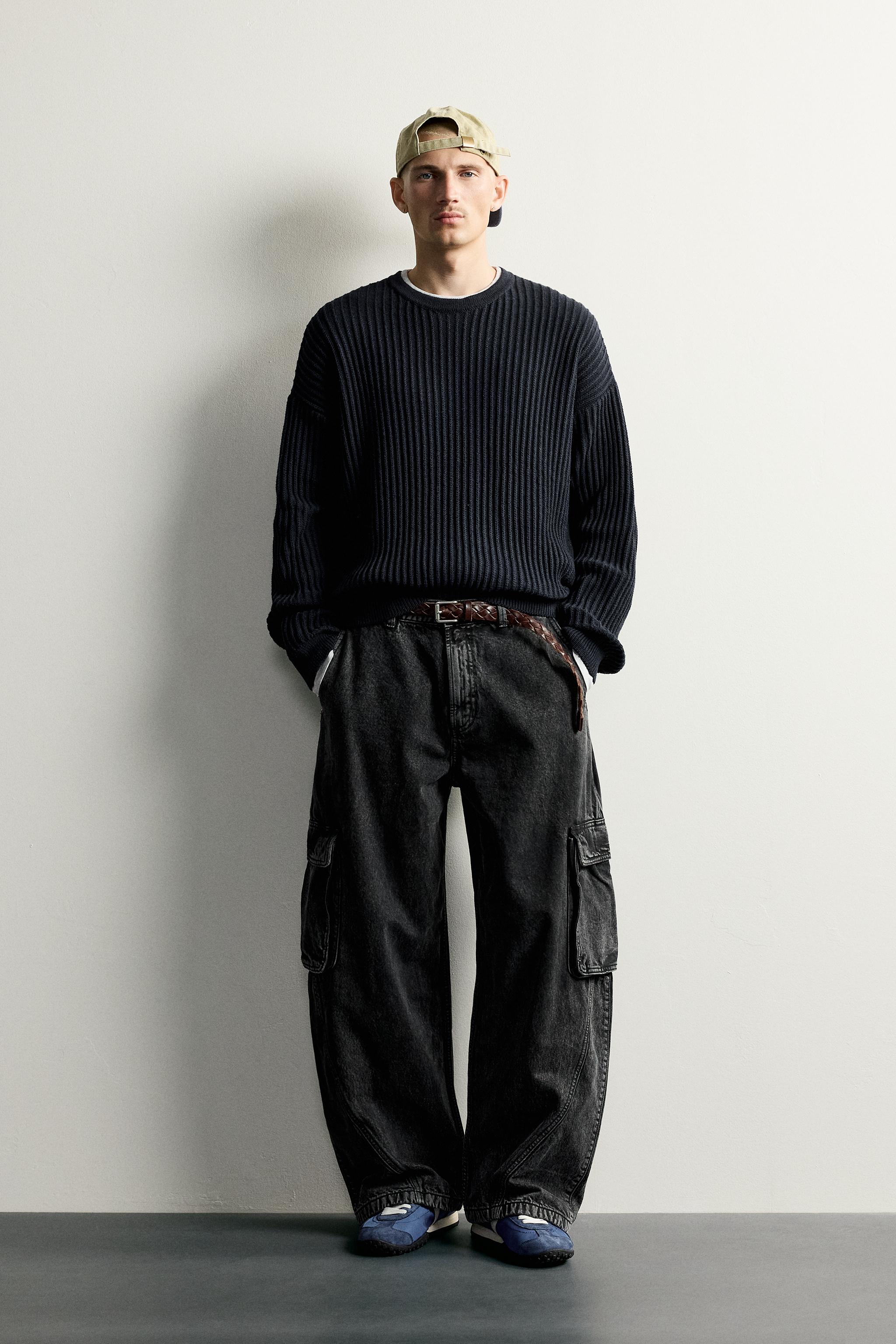 Zara DOKULU BOXY FIT KAZAK
