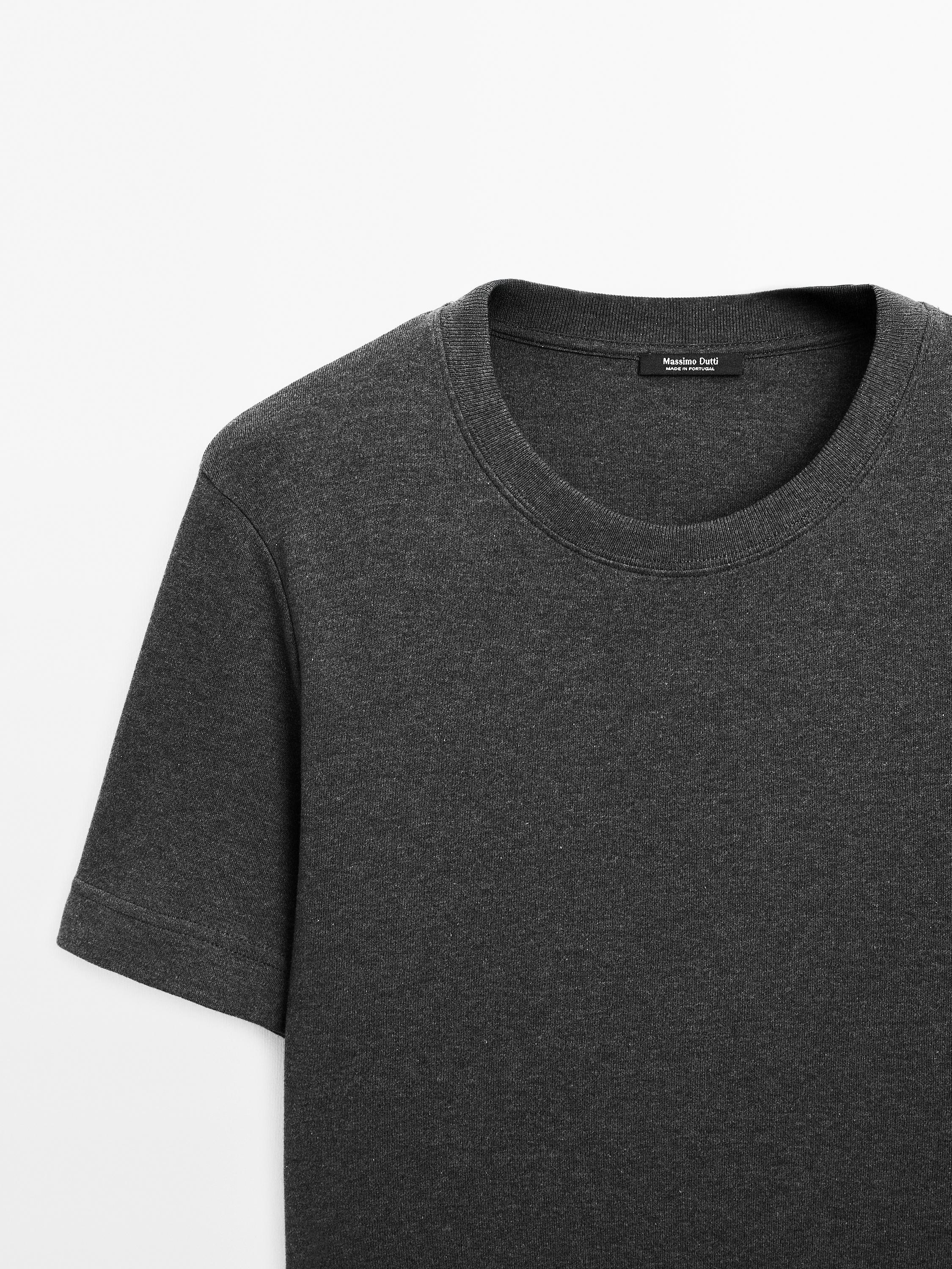 100% cotton interlock crew neck T-shirt