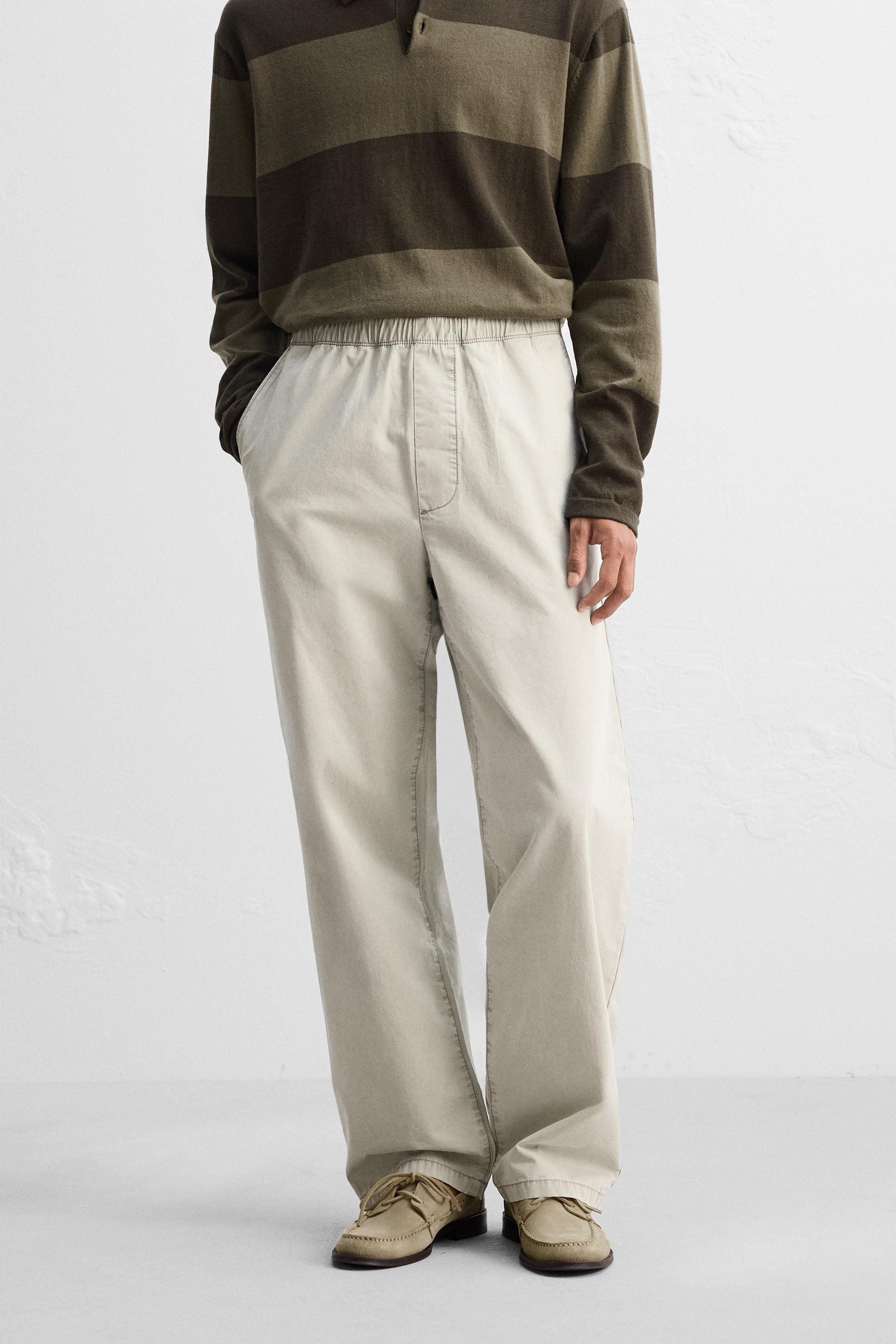 【ZARA】ワイドレッグ ベルトループパンツ | 4387/067/400 04387067400-p.jpg?ts=