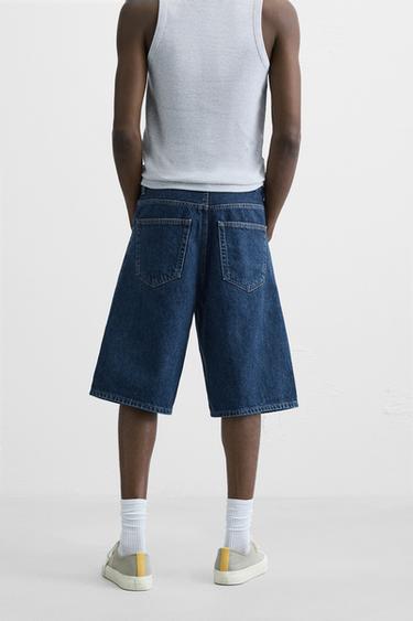 BERMUDA EN DENIM BAGGY FIT - Bleu de Zara - Image 2