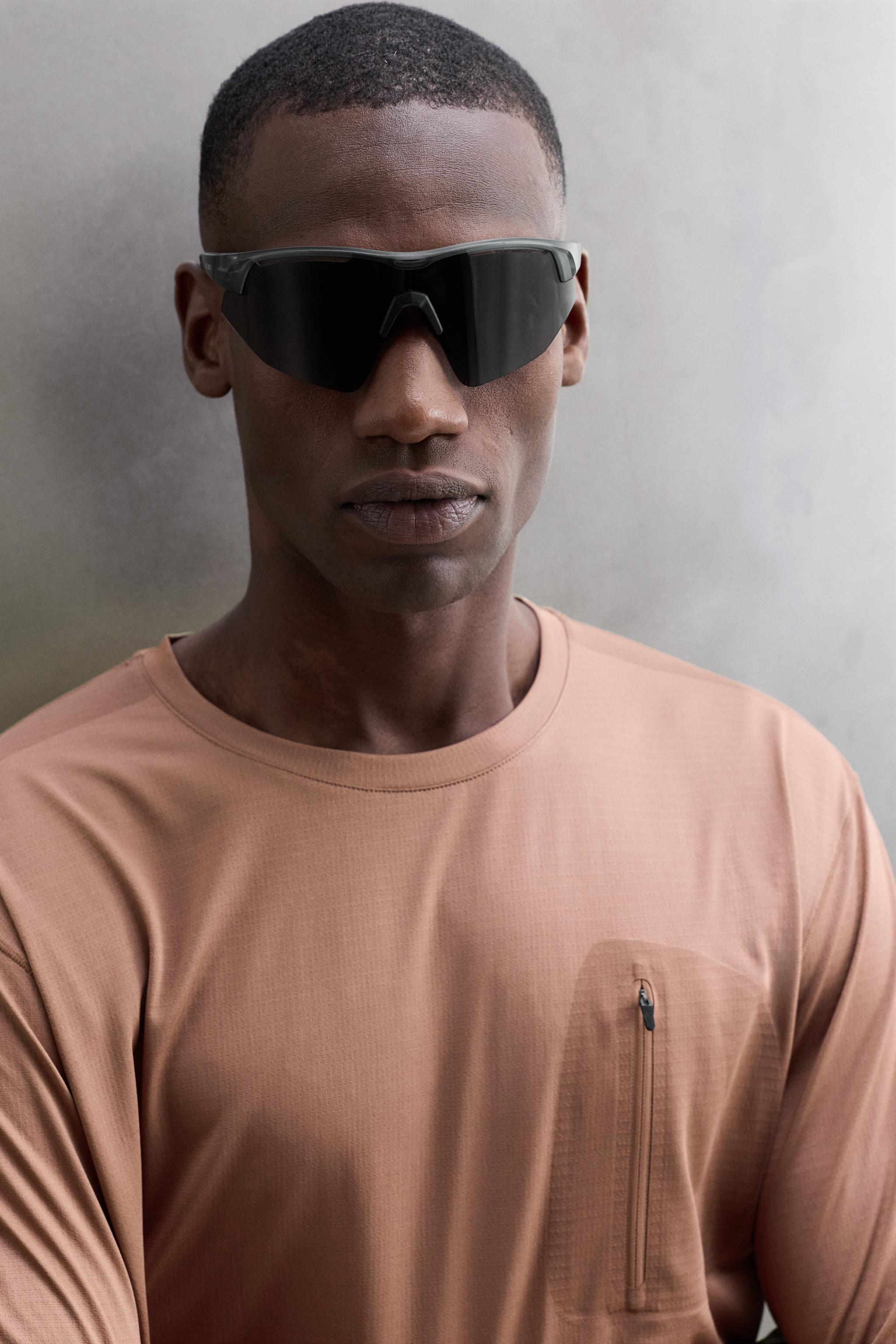 Zara CEPLİ TEKNİK UZUN KOLLU T-SHIRT görsel 5