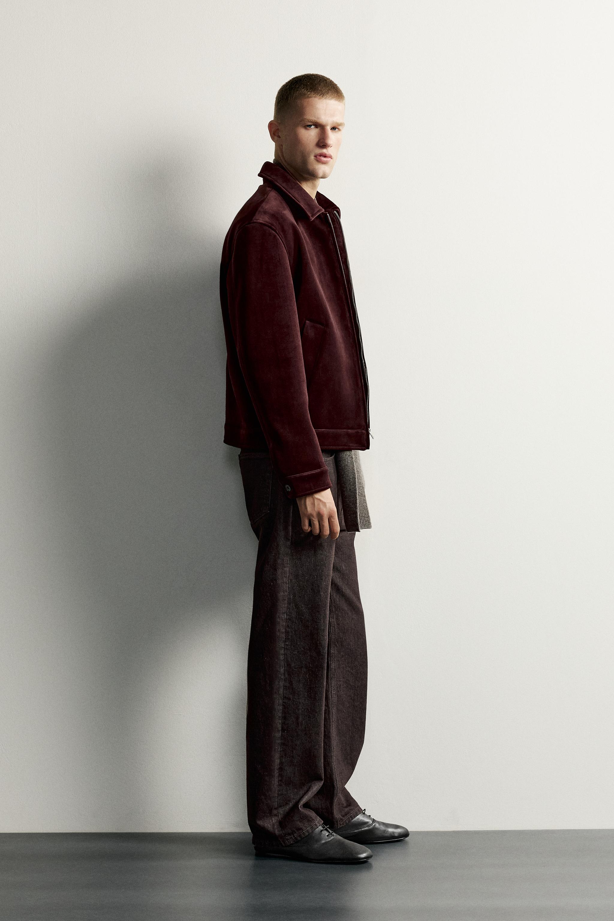 BLOUSON VELOURS ZIPPÉ