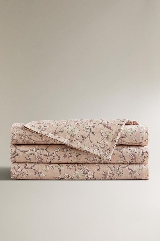 FLORAL PRINT COTTON TABLECLOTH ZARA Ireland