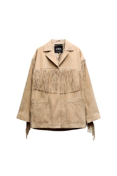 FRINGED LEATHER JACKET